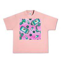 Salmon Western Medicine Seamless Pattern Urban Heavy Tee - BundleAndBundleShop