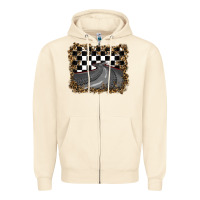 Sandshell leopard racing  background Zipper Hoodie - RanaPortraitStore