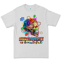 Dove Grey Neurodiversity is beautiful Premium Tee - FaDigitalArtStudio