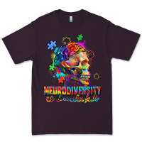 Plum Neurodiversity is beautiful Premium Tee - FaDigitalArtStudio