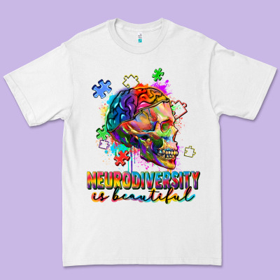 Neurodiversity Is Beautiful Premium Tee Designed By Fadigitalartstudio