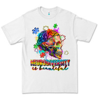 White Neurodiversity is beautiful Premium Tee - FaDigitalArtStudio