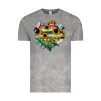 Cloud Rock Chiapas State Of Mexico Map Vintage Tee - RanaPortraitStore