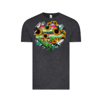 Vintage Black Chiapas State Of Mexico Map Vintage Tee - RanaPortraitStore