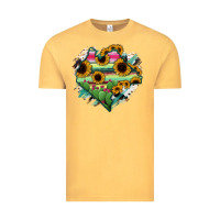 Vintage Mustard Chiapas State Of Mexico Map Vintage Tee - RanaPortraitStore