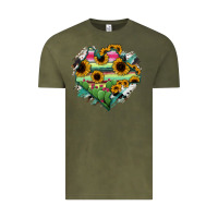 Vintage Olive Chiapas State Of Mexico Map Vintage Tee - RanaPortraitStore