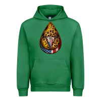 Emerald american sunflower bullskull teardrop earrings Urban Hoodie - Jasminsmagicworld