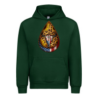 Forest Green american sunflower bullskull teardrop earrings Urban Hoodie - Jasminsmagicworld