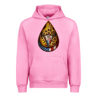 Fuchsia Pink american sunflower bullskull teardrop earrings Urban Hoodie - Jasminsmagicworld