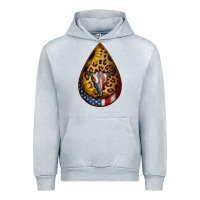 Heather Grey american sunflower bullskull teardrop earrings Urban Hoodie - Jasminsmagicworld