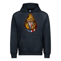 Navy american sunflower bullskull teardrop earrings Urban Hoodie - Jasminsmagicworld