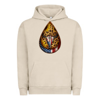 Pigment French Oak american sunflower bullskull teardrop earrings Urban Hoodie - Jasminsmagicworld