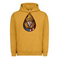 Pigment Peanut Butter american sunflower bullskull teardrop earrings Urban Hoodie - Jasminsmagicworld