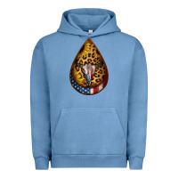 Pigment Pebble Blue american sunflower bullskull teardrop earrings Urban Hoodie - Jasminsmagicworld