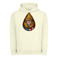 American Sunflower Bullskull Teardrop Earrings Urban Hoodie | Teevron
