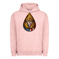 Pigment Salmon american sunflower bullskull teardrop earrings Urban Hoodie - Jasminsmagicworld