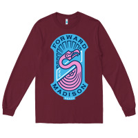 Burgundy madison fc art Long Sleeve Tee - DesigneFamous