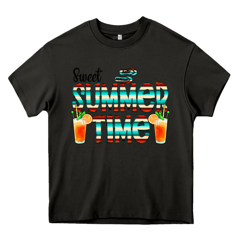 Sweet Summer Time Cocktail Heavy Core Tee by CowCowDesign | Teevron