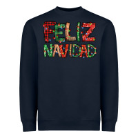Navy feliz navidad Spanish christmas Heavyweight Sweatshirt - Jasminsmagicworld