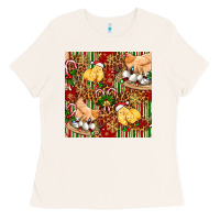Bone christmas chicken Ladies Tee - FaDigitalArtStudio