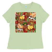 Matcha christmas chicken Ladies Tee - FaDigitalArtStudio