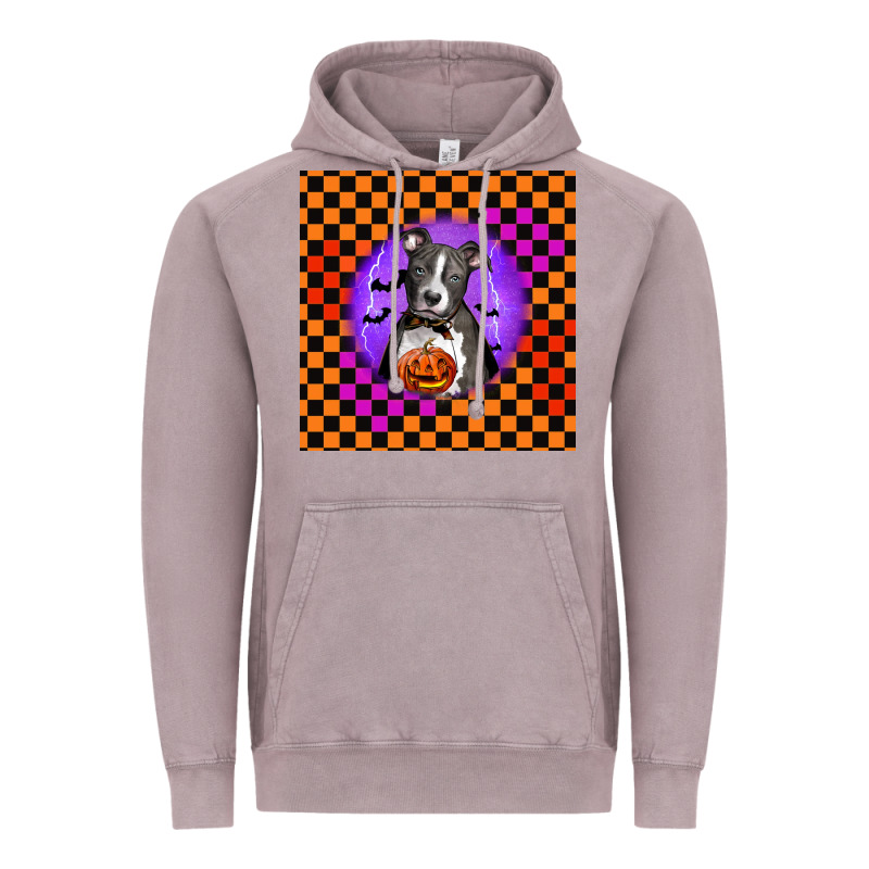 Halloween American Pitbull Terrier Vintage Hoodie by LillyAllenDesigns | Teevron