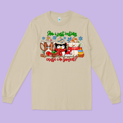 Amiju Sweating Cause Im Bored Long Sleeve Tee Designed By Cowhidedigitalart