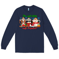 Navy amiju sweating cause im bored Long Sleeve Tee - CowhideDigitalArt