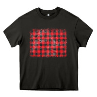 Asphalt distressed buffalo plaid background Heavy Core Tee - CowCowDesign