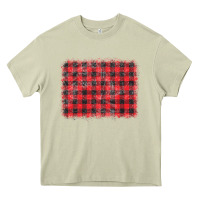 Mossy distressed buffalo plaid background Heavy Core Tee - CowCowDesign