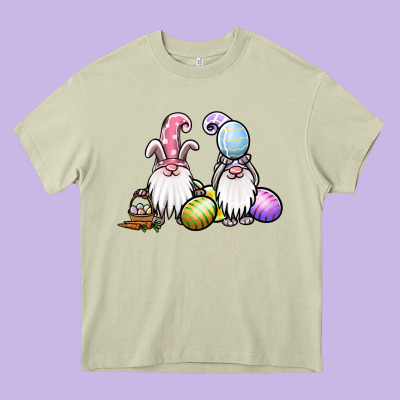 Easter Gnomes Heavy Core Tee Designed By Jasminsmagicworld