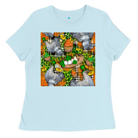 St. Patricks Chicken With Cupcake Leopard Ladies Tee | Teevron