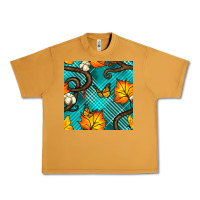Peanut Butter autumn leaves seamless pattern Urban Heavy Tee - BundleAndBundleShop