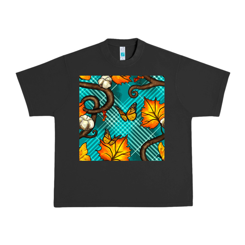 Autumn Leaves Seamless Pattern Urban Heavy Tee by BundleAndBundleShop | Teevron