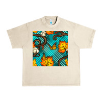 Sandshell autumn leaves seamless pattern Urban Heavy Tee - BundleAndBundleShop