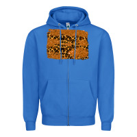 True Royal leopard glitter background Zipper Hoodie - RanaPortraitStore