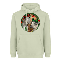 Matcha Baby Goats Christmas Heavyweight Hoodie - RanaPortraitStore