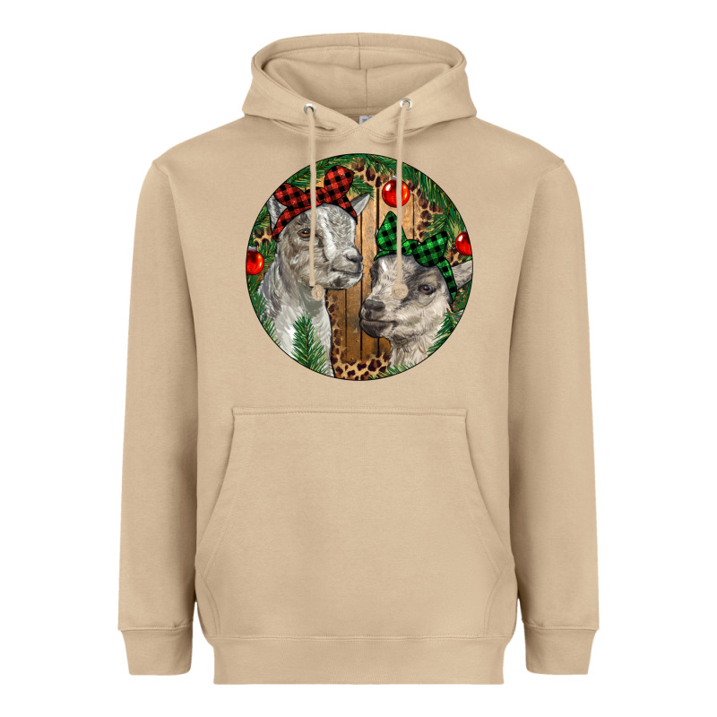 Baby Goats Christmas Heavyweight Hoodie by RanaPortraitStore | Teevron
