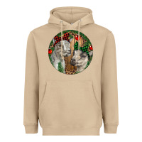 Mushroom Baby Goats Christmas Heavyweight Hoodie - RanaPortraitStore