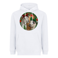White Baby Goats Christmas Heavyweight Hoodie - RanaPortraitStore