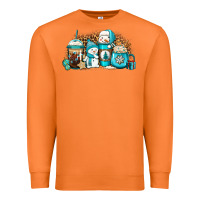 Carrot winter snowman coffee cups Premium Sweatshirt - Jasminsmagicworld