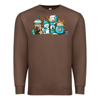 Chestnut winter snowman coffee cups Premium Sweatshirt - Jasminsmagicworld