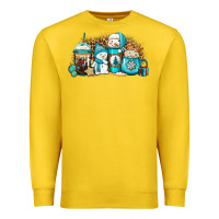Lemon winter snowman coffee cups Premium Sweatshirt - Jasminsmagicworld