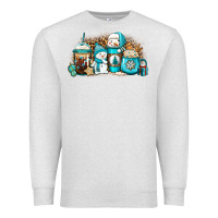 Oatmeal Heather winter snowman coffee cups Premium Sweatshirt - Jasminsmagicworld