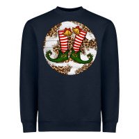 Navy Elf Shoes Christmas Heavyweight Sweatshirt - RanaPortraitStore