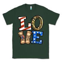 Sports Green 4th of July Army Love Classic Tee - Jasminsmagicworld