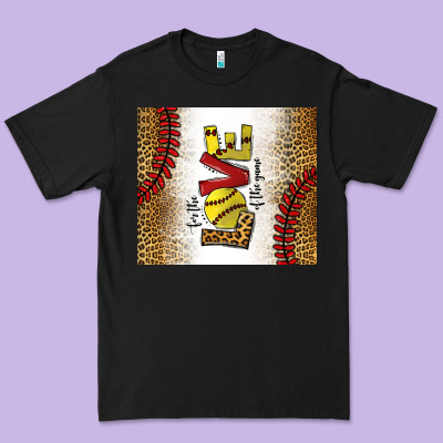 For The Love Of The Game Softball Premium Tee Designed By Chombo