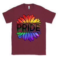 Burgundy hippie pride sunflowers Classic Tee - OliviaCreatesArt
