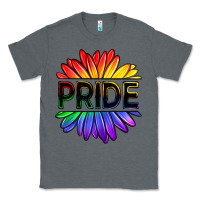 Charcoal Heather hippie pride sunflowers Classic Tee - OliviaCreatesArt
