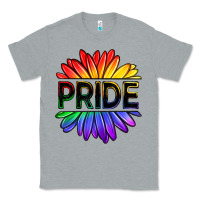 Heather Grey hippie pride sunflowers Classic Tee - OliviaCreatesArt